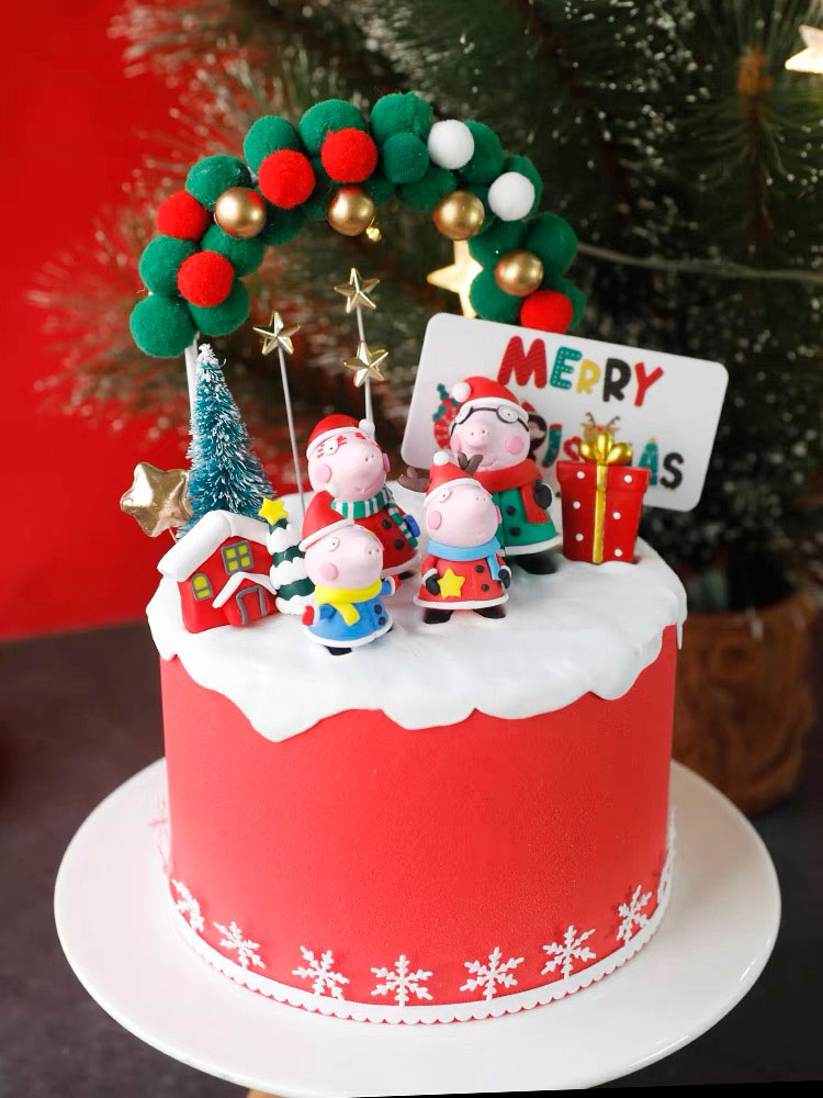 Peppa Pig Christmas Topper Christmas Cake Decorating
