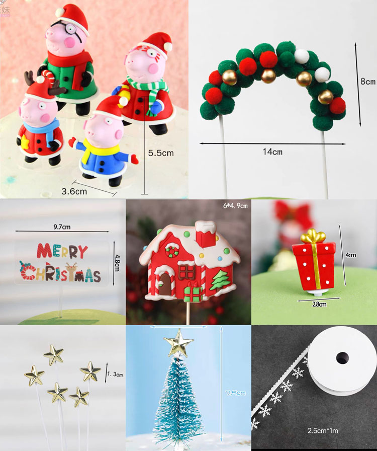Peppa Pig Christmas Topper Christmas Cake Decorating