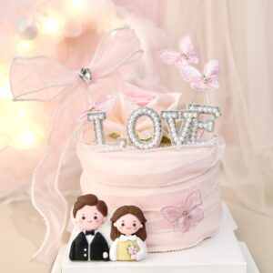 Valentine‘s Day Anniversary Wedding Love Butterfly Cake Topper DecorationValentine‘s Day Anniversary Wedding Love Butterfly Cake Topper Decoration