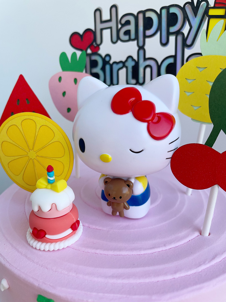 Cute Pink Sanrio Hello Kitty Birthday Cake Ideas
