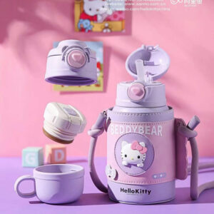 Sanrio Hello Kitty Purple 530ml Stainless Steel Insulated Thermal Water Bottle