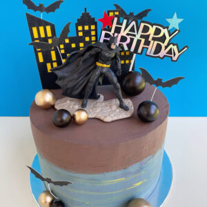 Batman Cake Topper Set with Bats and City Skyline